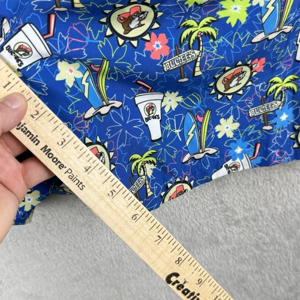 Bucees Tropical Palm Trees Surf‎ Beach Resort Graphic Mens M Swimwear Pool